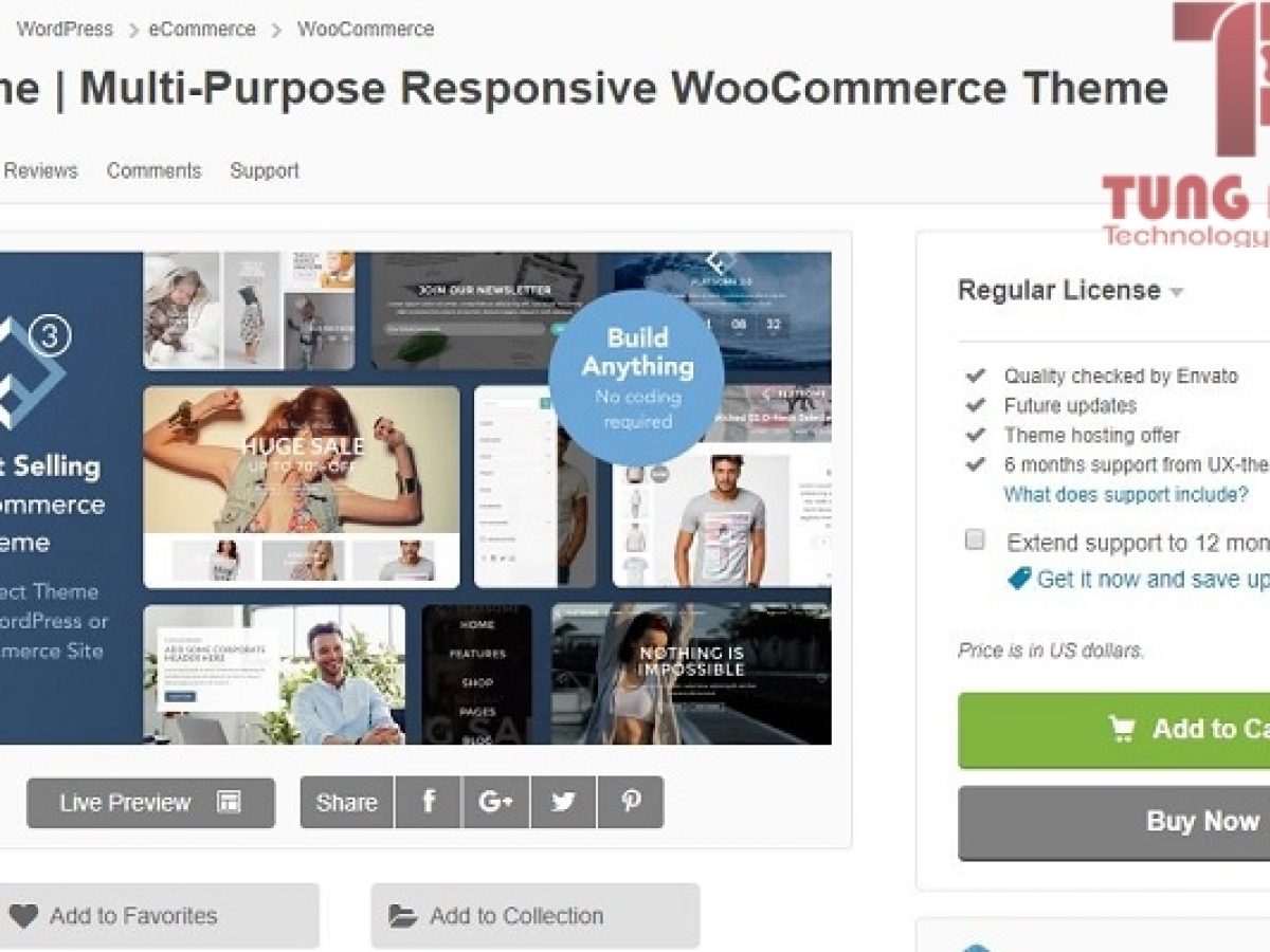 ThemeForest Trợ thủ đắc lực cho người dùng WordPress