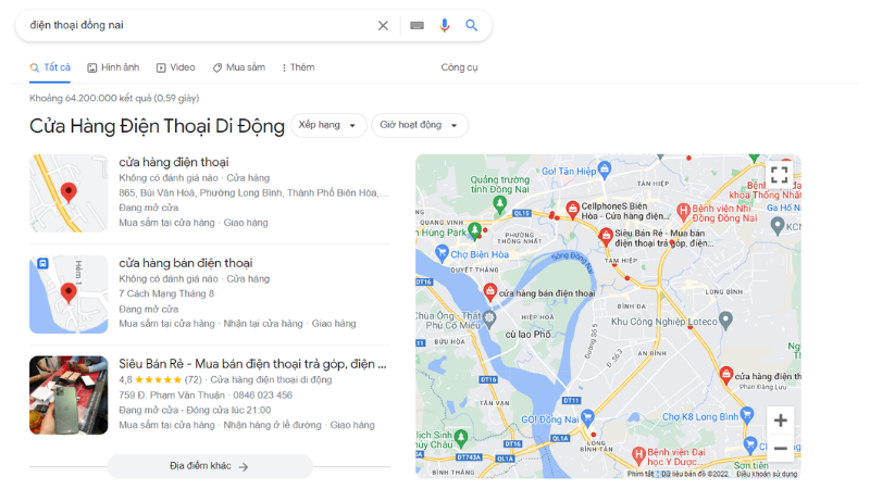 Seo Google Map Đồng Nai