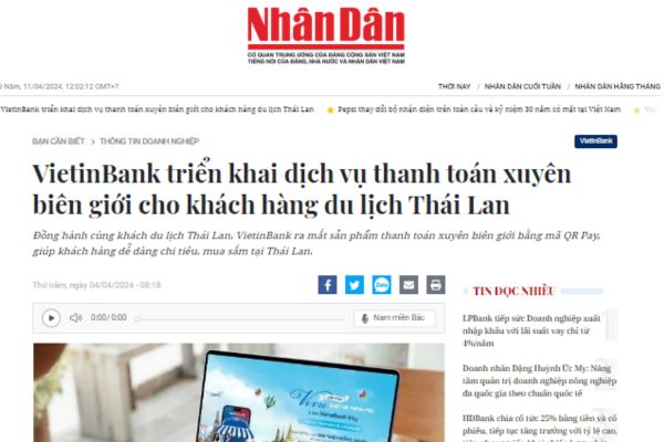 Lý do nên đặt quảng cáo trên báo Nhân dân điện tử