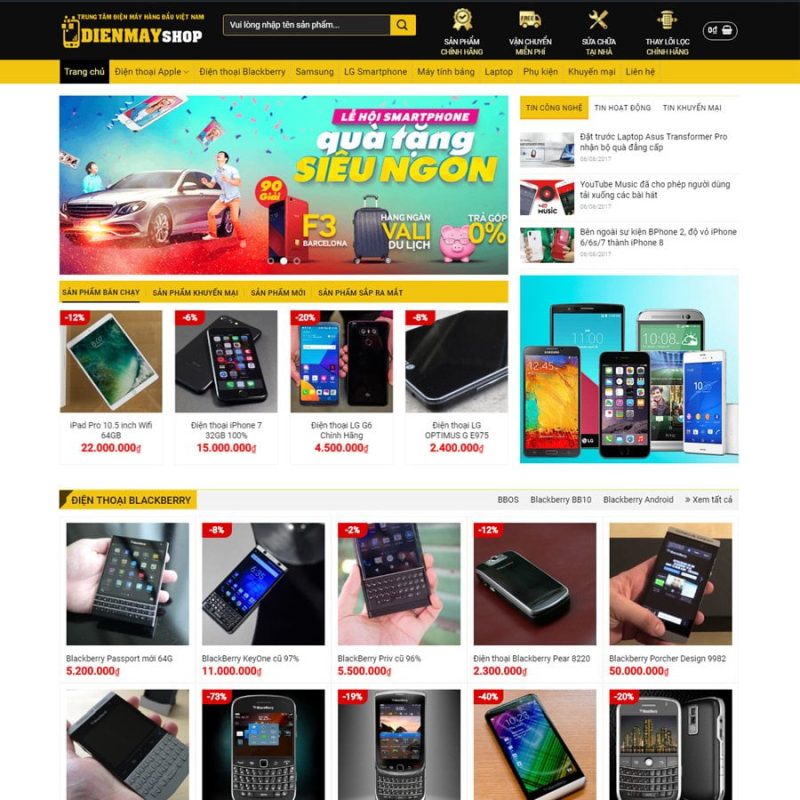 Web shop điện máy 2