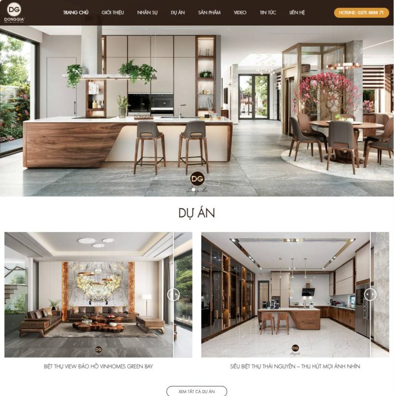 Theme wordpress nội thất đồng gia 2