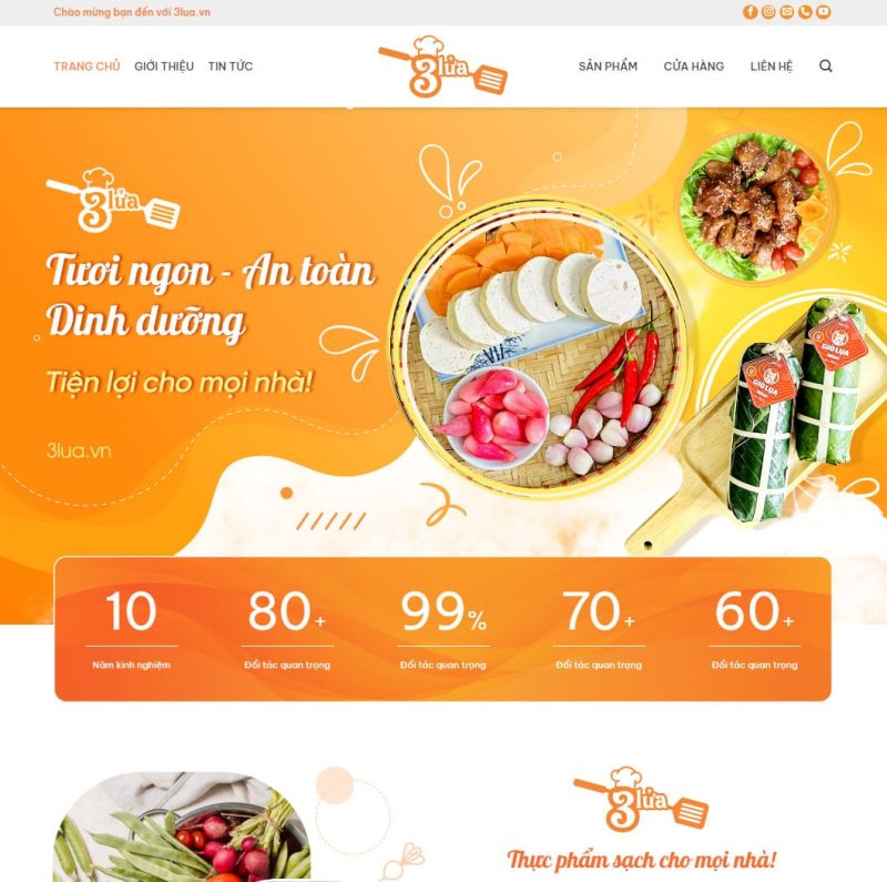 Theme wordpress thực phẩm sạch 09 3