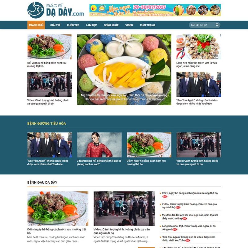 Theme wordpress tin tức sức khỏe 3