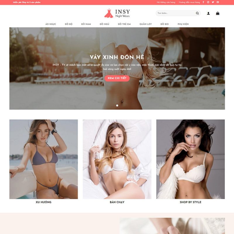 Theme wordpress bán bikini 01 3