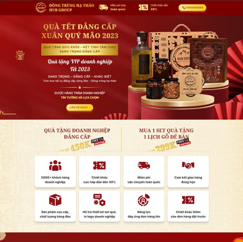 Theme wordpress bán đông trùng hạ thảo 3