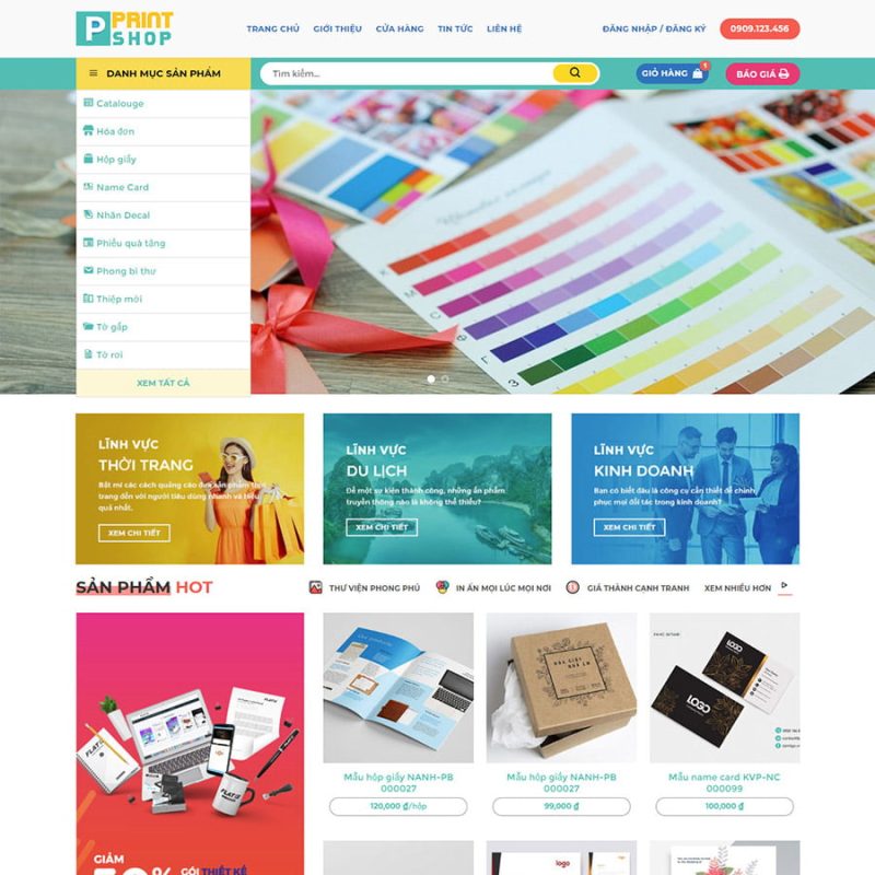 Theme wordpress dịch vụ in ấn 01 3