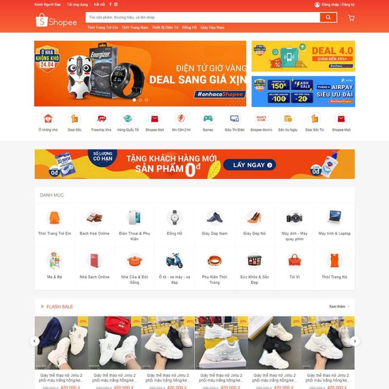 Theme wordpress bán hàng shopee 3