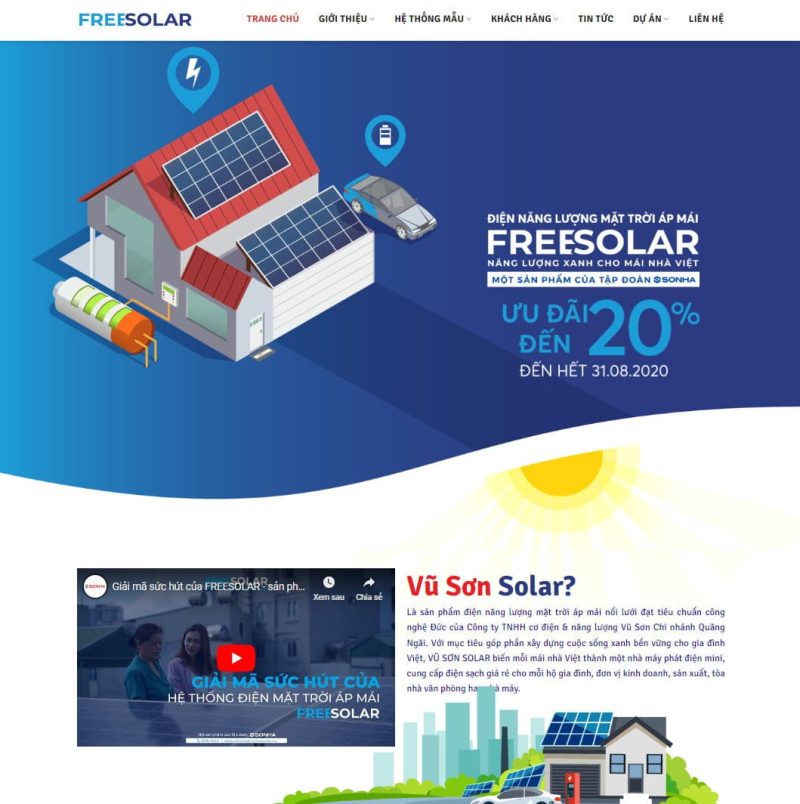 Theme wordpress năng lượng mặt trời, solar 3