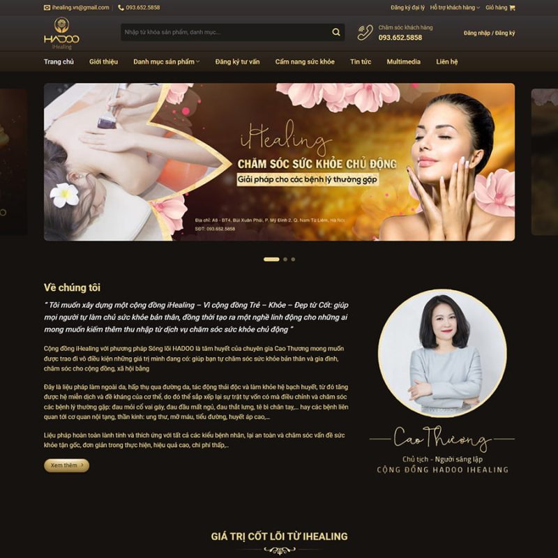 Theme wordpress dịch vụ spa 05 2