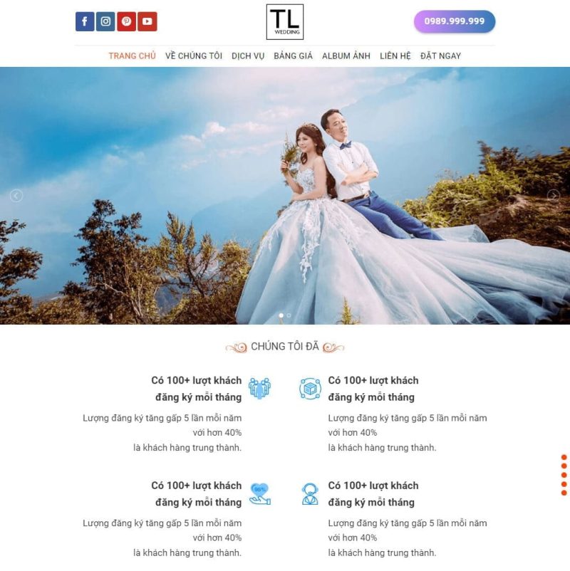 Theme wordpress studio ảnh cưới 05 3