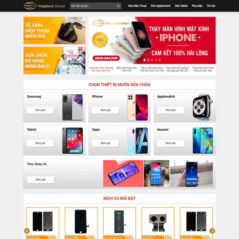 Theme wordpress sửa điện thoại 01 2