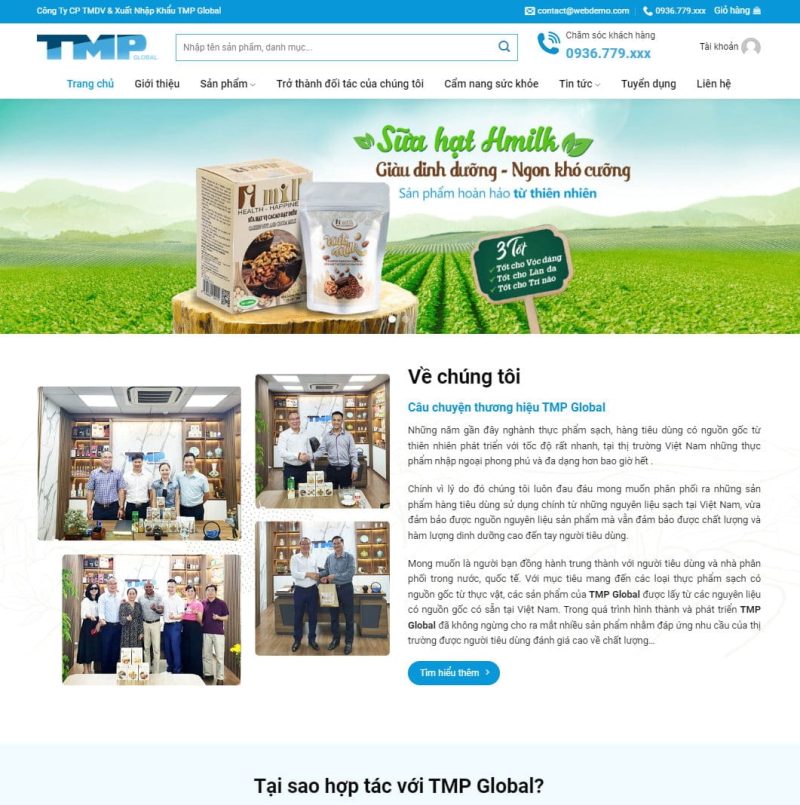 Theme wordpress thực phẩm sạch 07 2