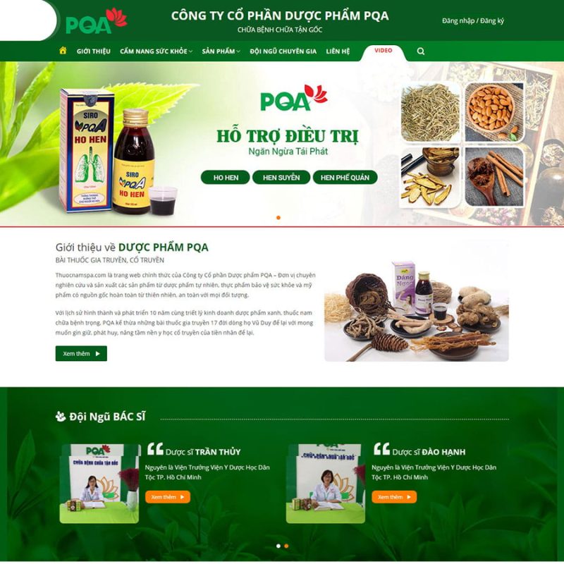 Theme wordpress bán thuốc nam 01 3