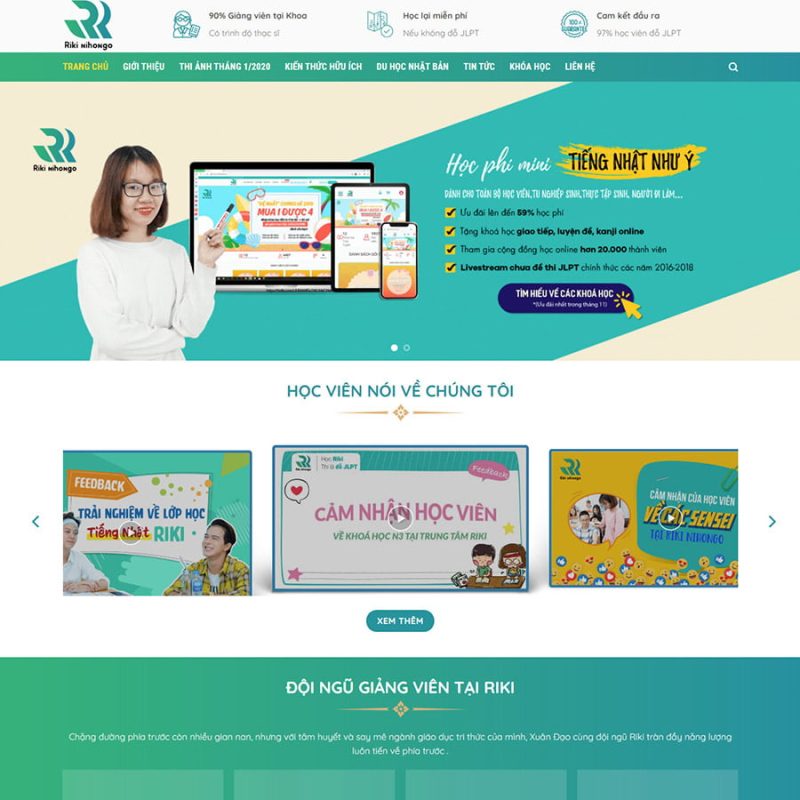 Theme wordpress trung tâm ngoại ngữ 3