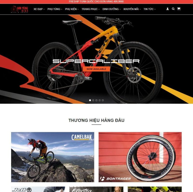 Theme wordpress bán xe đạp 01 3