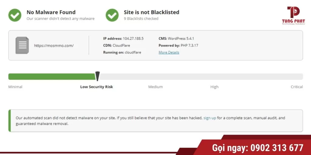 Sucuri Security WordPress - Cách Cài Đặt & Sử Dụng Security - Plugin Bảo Mật WordPress 2 Kiểm tra malwares và blacklist