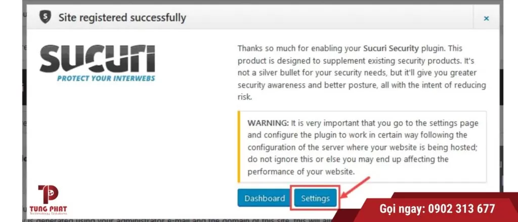 Sucuri Security WordPress - Cách Cài Đặt & Sử Dụng Security - Plugin Bảo Mật WordPress 6 Tiến hành cài đặt Sucuri
