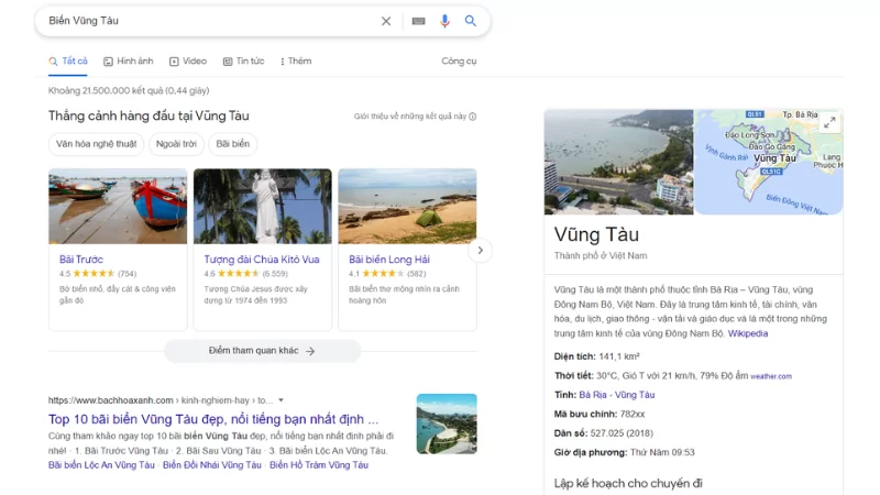Dịch vụ seo tổng thể ở Vũng Tàu