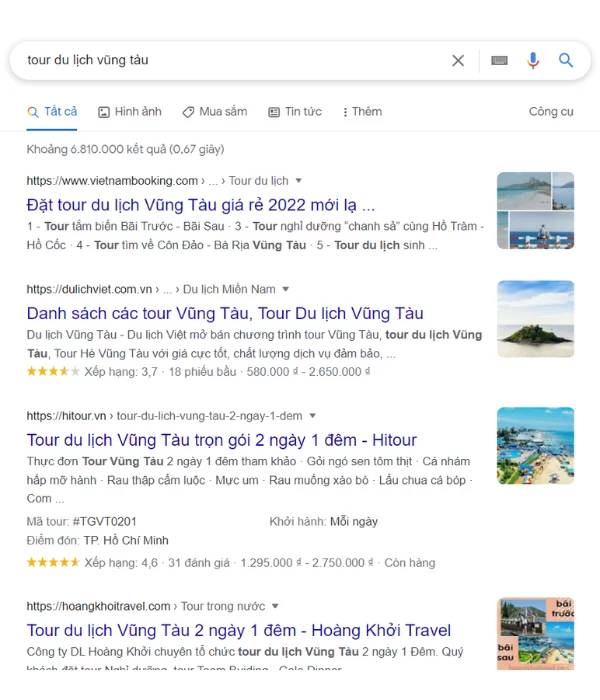 Seo từ khóa tour du lịch