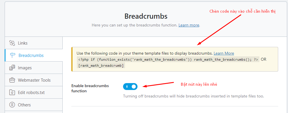Breadcrumb là gì? Khám phá vai trò của breadcrumb trong SEO 6 breadcrumb rank math seo