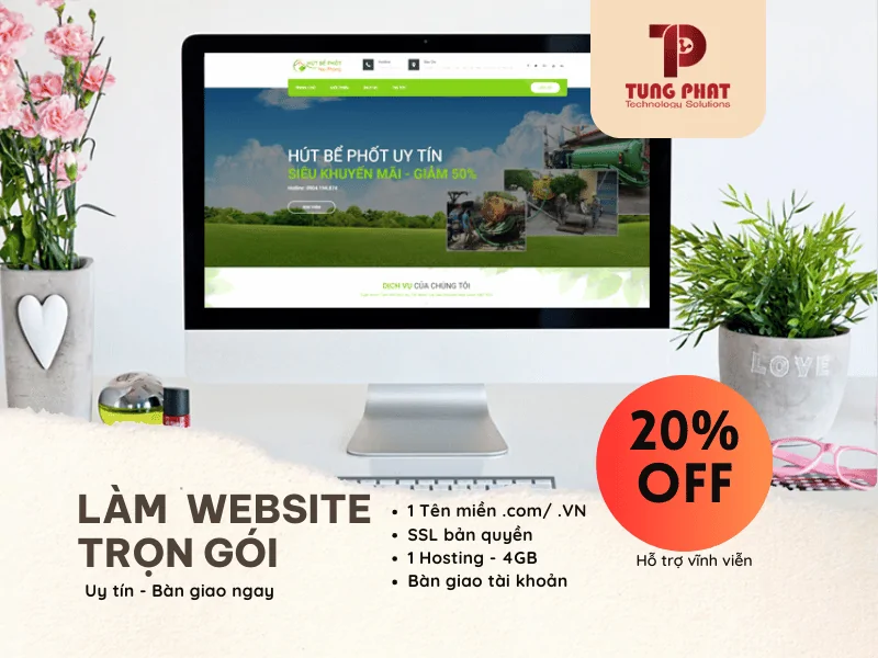 Các yếu tố cần có trong thiết kế website hút bể phốt
