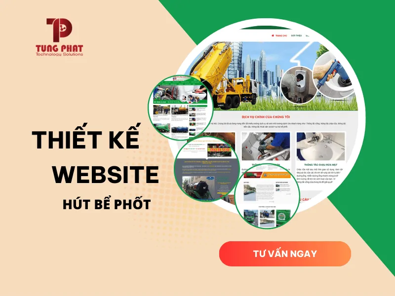 thiết kế website hút bể phốt trọn gói giá rẻ