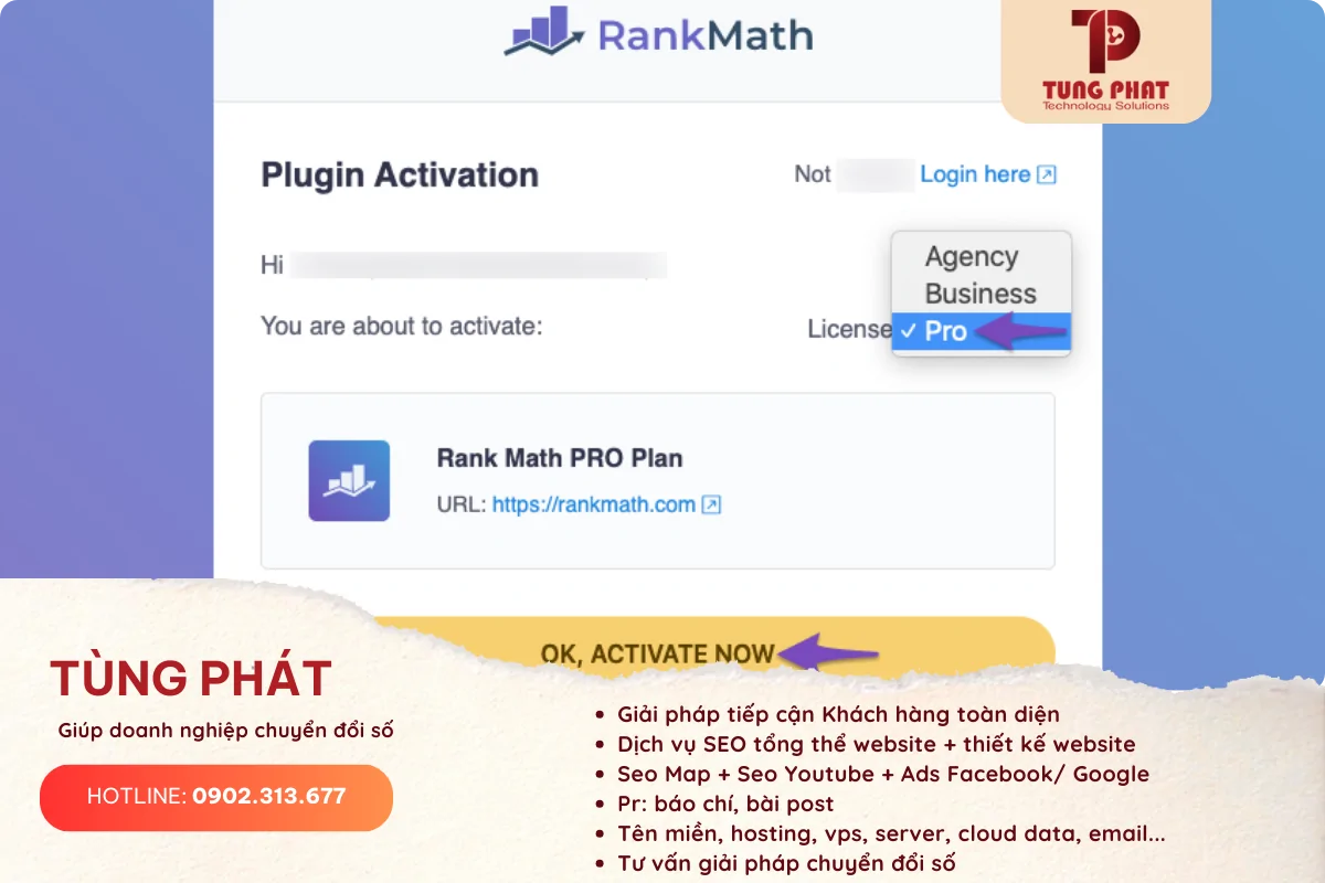 Cài đặt và kích hoạt Rank Math PRO: Hướng dẫn chi tiết cho website của bạn 3 Đảm bảo có tài khoản Rank Math