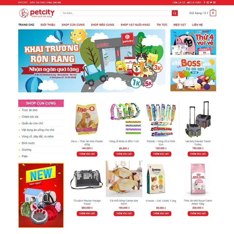 Web thực phẩm thú cưng 3 Web thực phẩm thú cưng