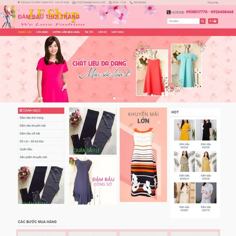 Theme wordpress bán quần áo thời trang 2