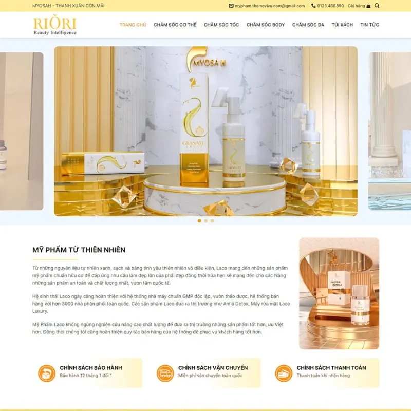 Theme wordpress bán mỹ phẩm 16