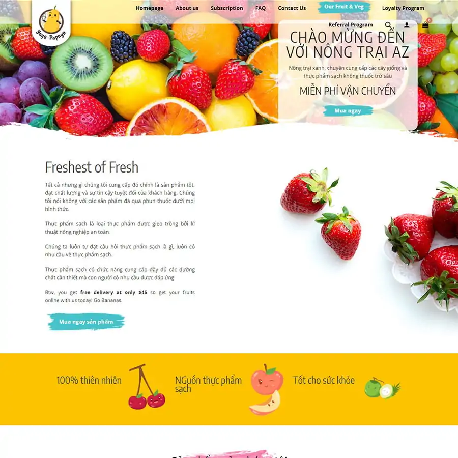 Theme wordpress bán nông sản 01 3 Theme wordpress bán nông sản 01