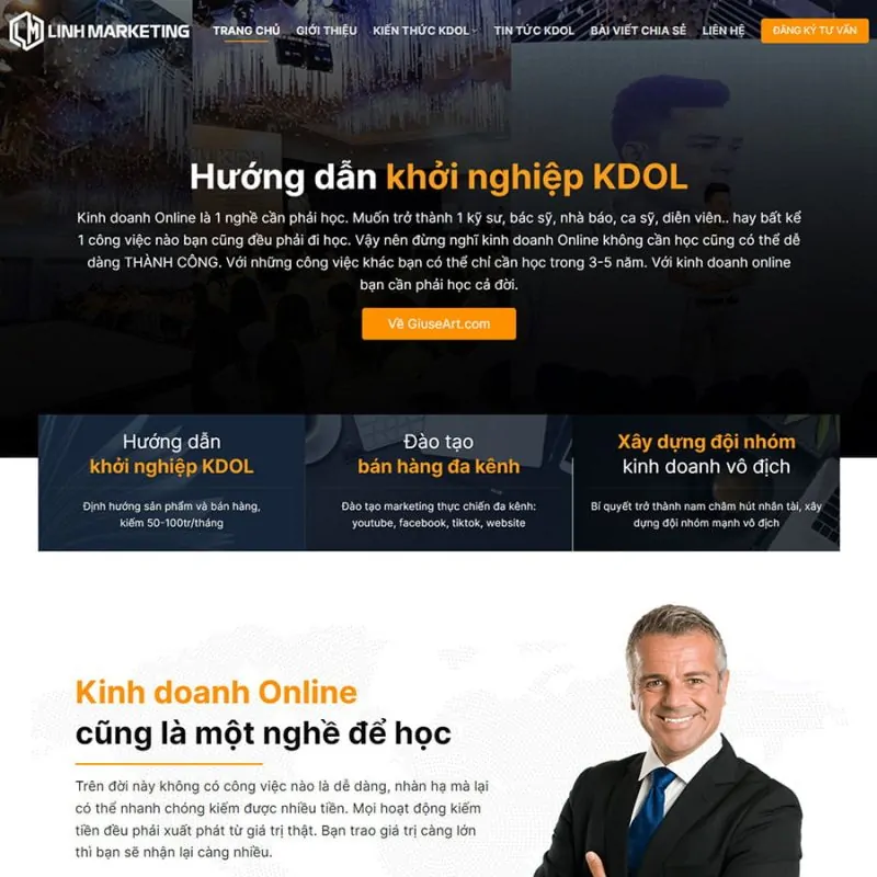 Theme wordpress landing page giới thiệu cá nhân