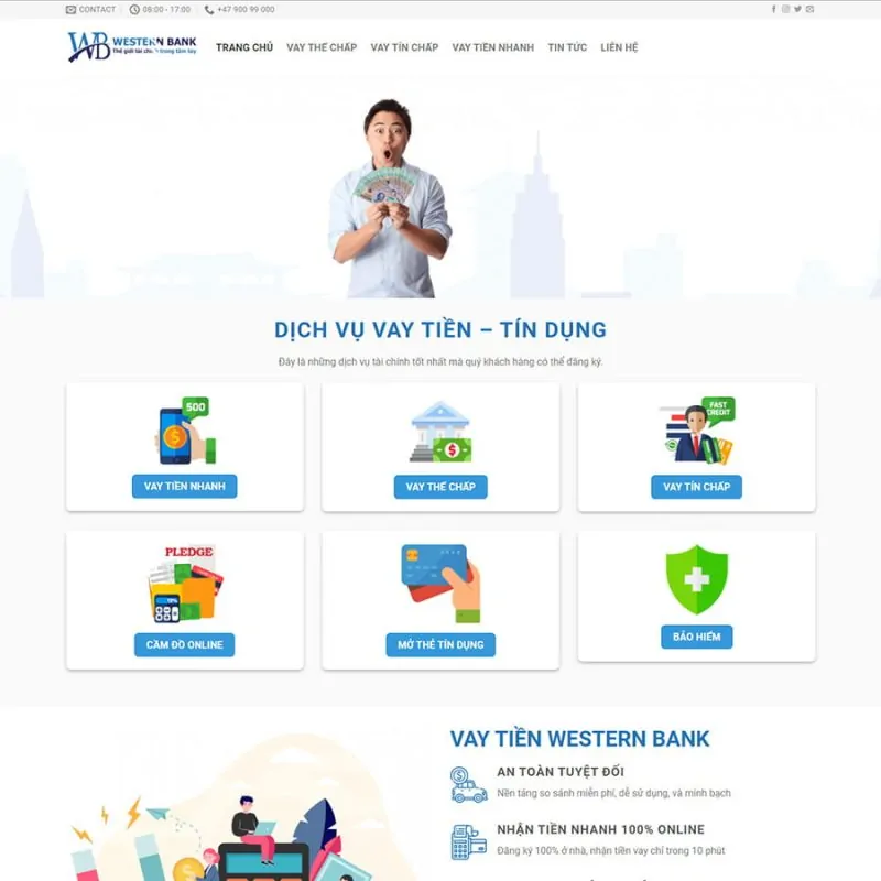 Theme wordpress dịch vụ tài chính 01